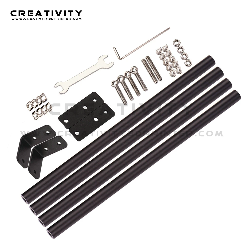 

upporting Rod Set Tool 3D Printer Pull Rod Kit Upgrade Black Supporting Aluminum Profile Set for CR10S/10S4/10S5/TEVO/CR10