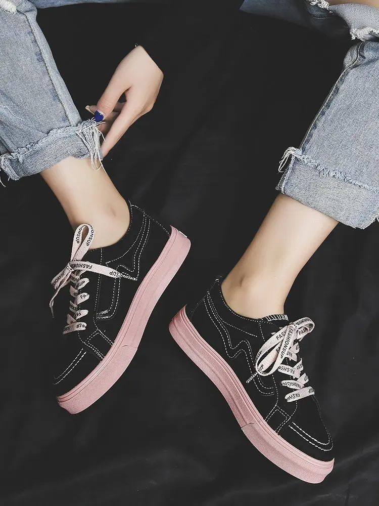 

Canvas shoes women 2021 summer new style Korean women's shoes fashion flat-heeled non-slip casual white shoes