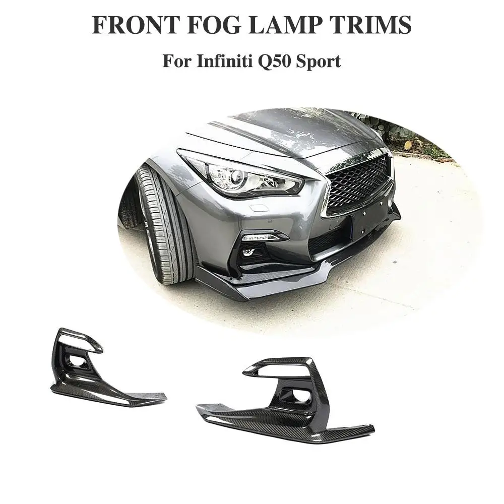 Пара противотуманных светильник из углеродного волокна для автомобиля передняя