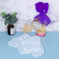 silicone diy love mom photo frame mould dried flower resin decorative craft epoxy resin molds for home decoration craft