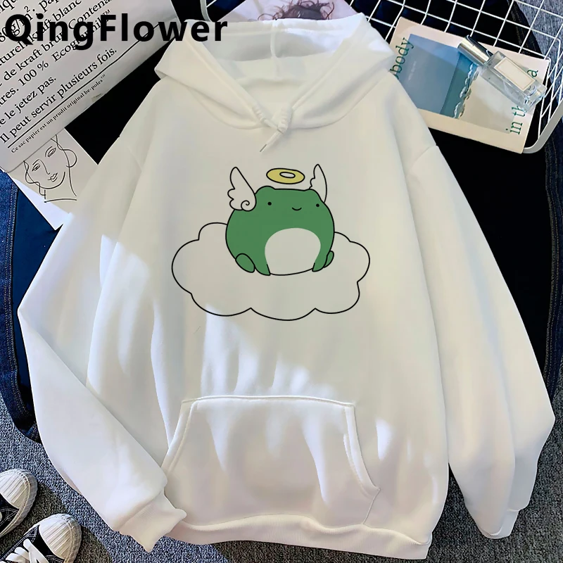 

Kawaii Frog hoodies women 2021 Korea printed printed female pullover Korea 2020