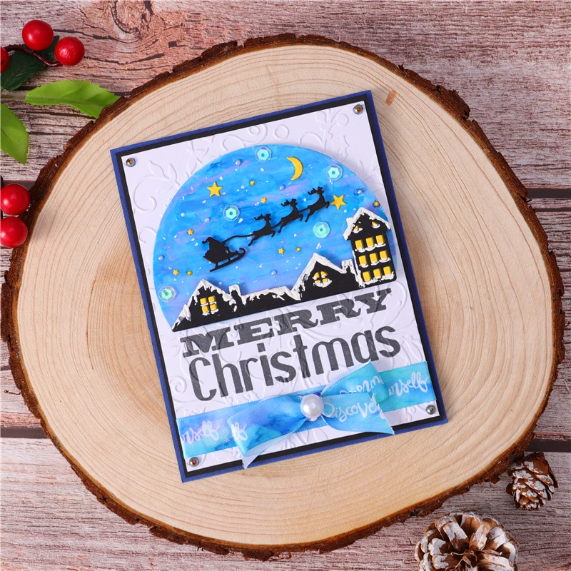 

DiyArts Santa Claus Metal Cutting Dies New 2020 Christmas Dies For Card Making Scrapbooking Embossing Cuts Craft Elk Dies