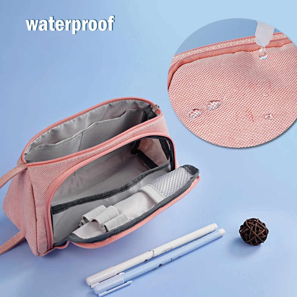 Чехол для карандашей холщовый чехол держатель ручек простая канцелярская сумка