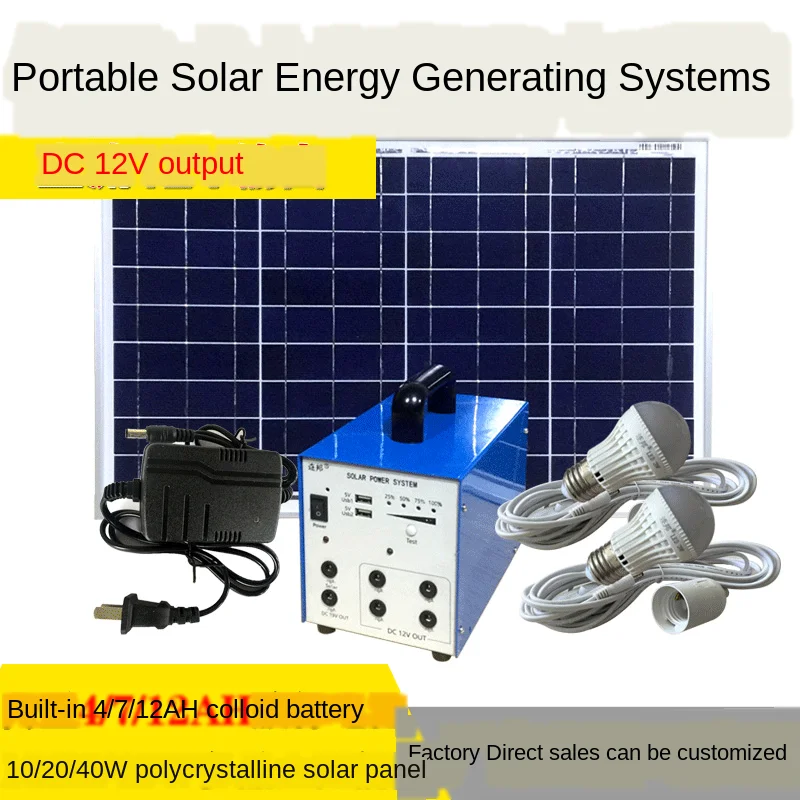 Ночной рынок стойло путешествия Кемпинг Солнечной энергии поколения небольшой
