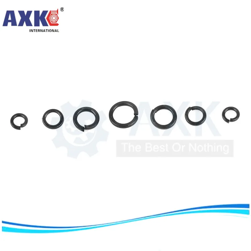 AXK M4/5/6/8/10/12/14/16/18/20/22/24/27/30/33/36 Shells Pad Black Spring Lock Washer Car Elastic Gasket 8-level spring pad | Обустройство