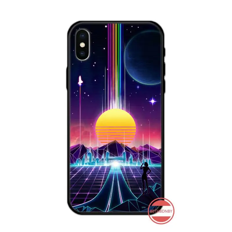 

Pixel Car Palm Tree purple art pattern luxury Phone Case coque for iPhone 11 12 pro XS MAX 8 7 6 6S Plus X 5S SE 2020 XR