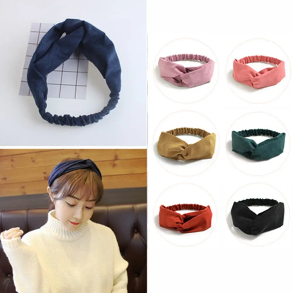 Женская повязка на голову платье в клетку с бантом и эластичная чалма головной