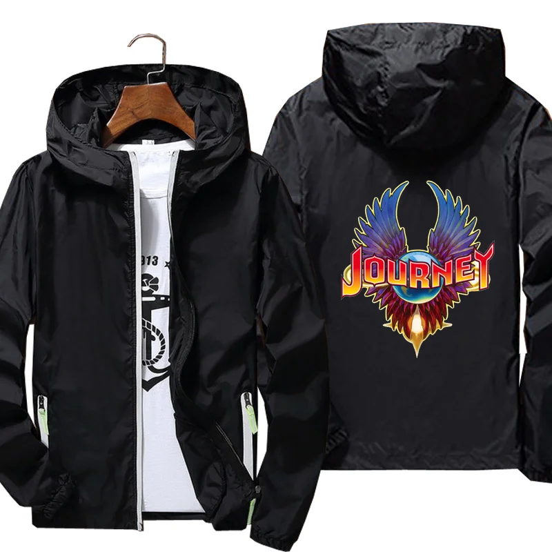 

2021 Jackets man journey band logo Windbreaker jacket Reflective Skin Sun Spring Autumn brand jacket printing