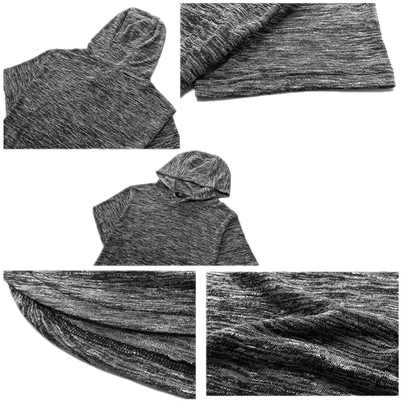 

Men's Casual T-shirt Fashion Hip-hop Long Hooded Round Collar T-shirt