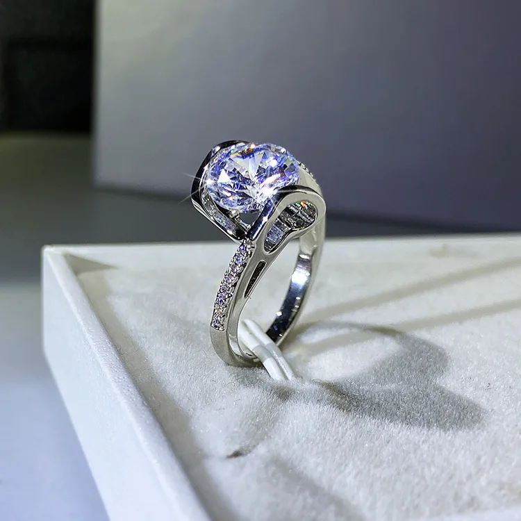 Новые модные обручальные кольца Plata для женщин восемь сердец и стрелы AAA Mosang