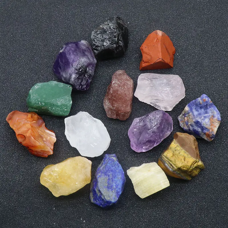 

Chakra Stones Reiki Healing Crystal Feng Shui Ornaments Natural Mineral Stones For Halloween Decoration Set Quartz