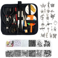 jewelry making tool kit alloy jump ring earring plier accessories bag fashion jewelry finding for diy handmade making jewelry