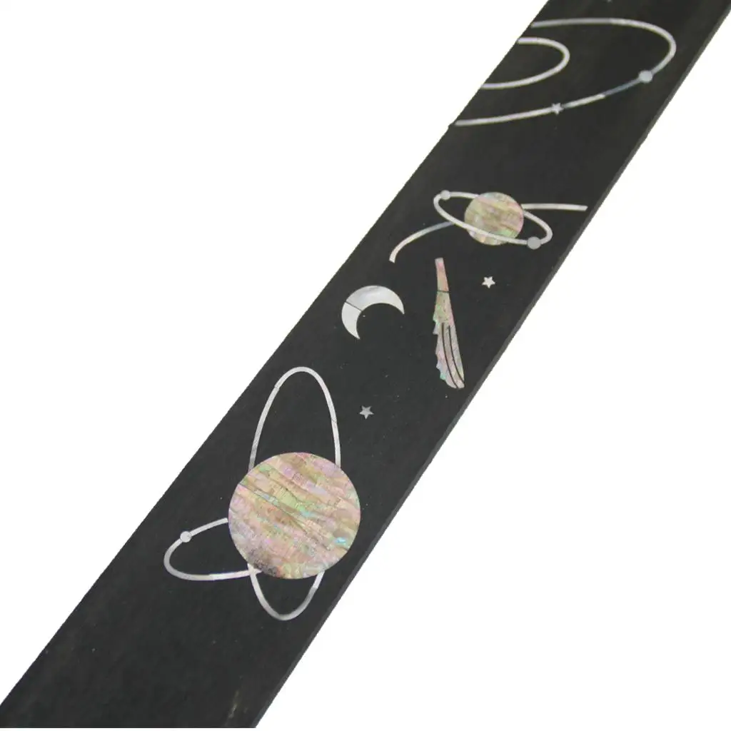 

Blank Guitar Ebony Planet Shell Inlay Fingerboard For Acoustic Guitar Making