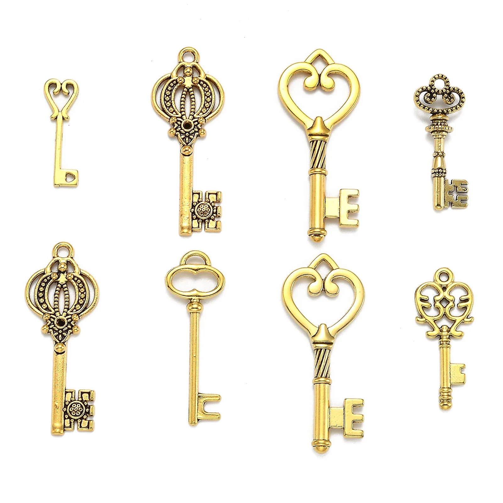 Mixed Tibetan Style Alloy Pendants Key For Jewelry Making Hole 1.5~5mm About 60~65pcs/100g Drop Shipping | Украшения и аксессуары