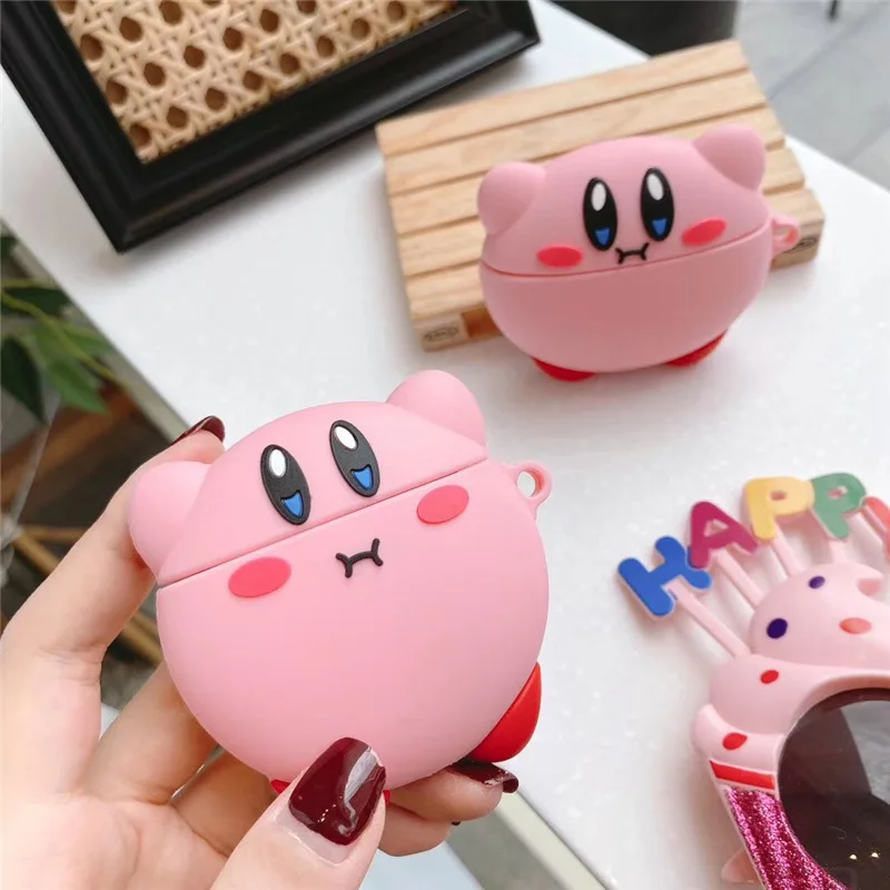 

Защитный чехол Star Kirby для Apple Airpods Pro 1/2/3Pro, Беспроводная Bluetooth-гарнитура, милые Мультяшные Мягкие силиконовые чехлы для Airpods