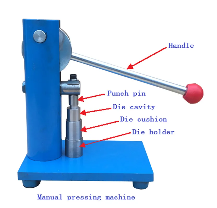 

Household Small Manual Tablet Press Laboratory Powder Tablet Press Powder Tableting Machine 12mm / 10mm / 8mm / 6mm / 5mm / 3mm