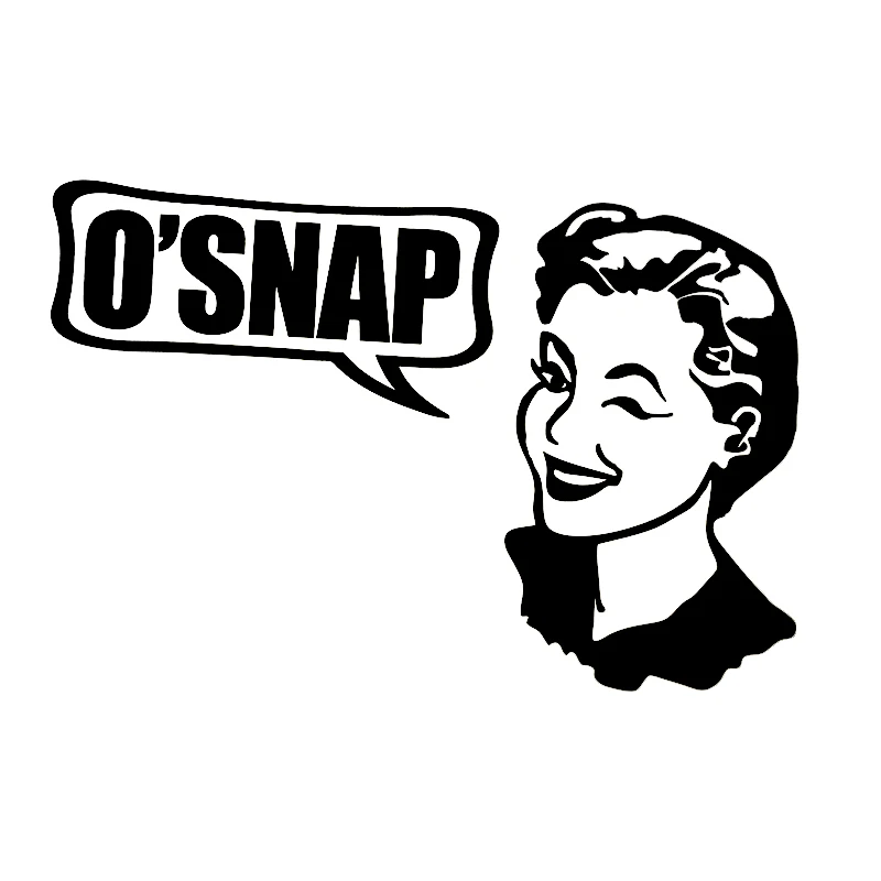 

15*10.3cm oh snap sticker Beauty Temptation Body Car Stickers Decals Vinyl Hobby Car Bumper Sticker Car Sticker