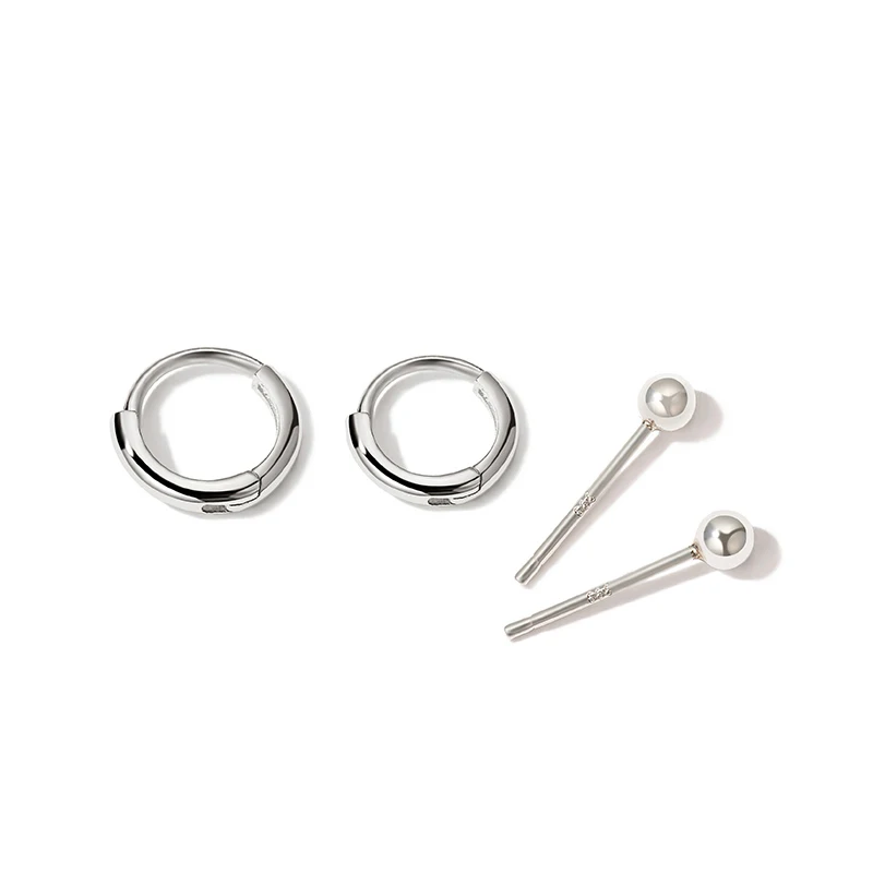 

Mini 925 Sterling Silver Ear Nail Hole Stud Earrings for Women Small Earrings Fine Jewelry Brincos Accessories Party Jewelry Gif