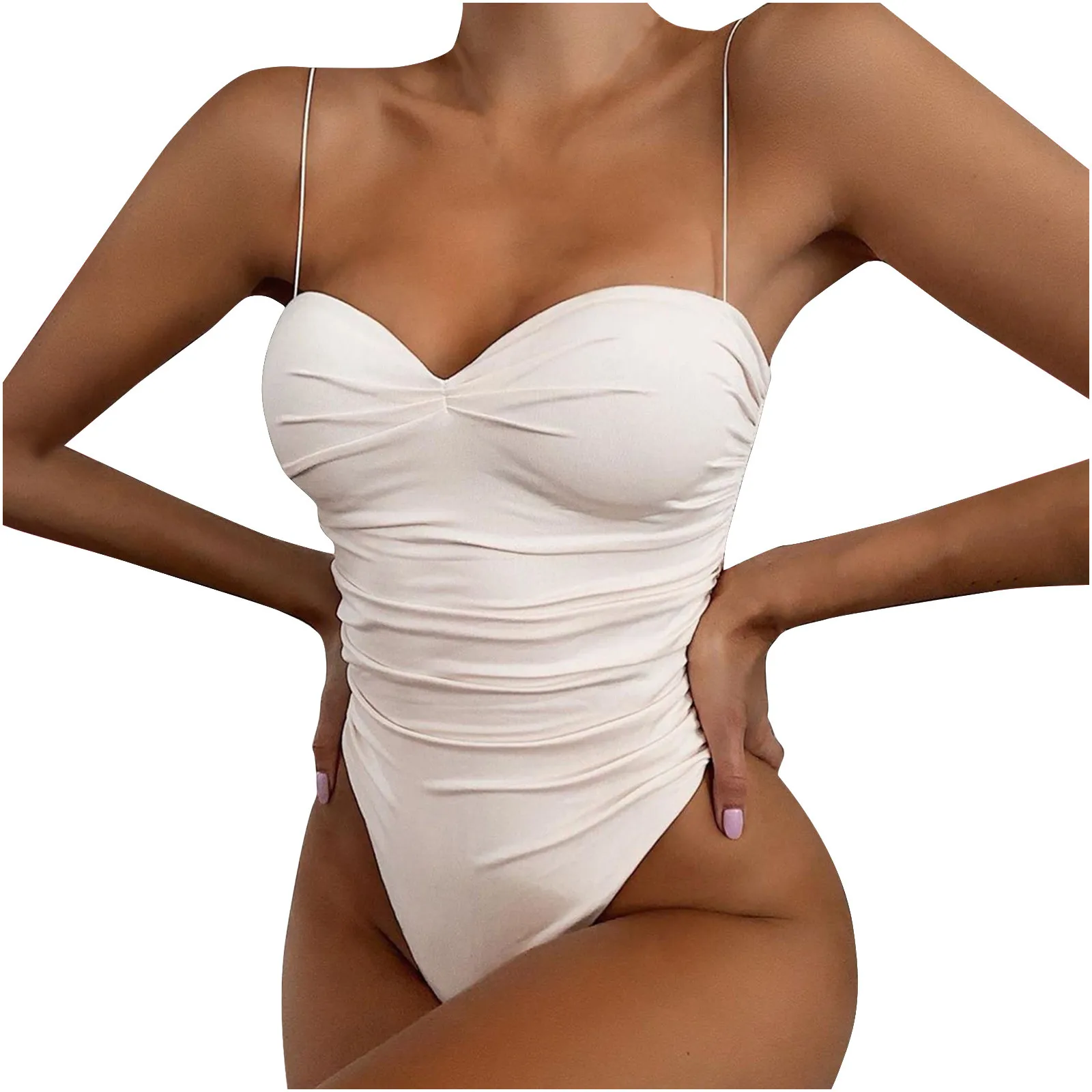 

Women Push Up Swimsuit Mid Waist bikini Leopard Printed Lady Sexy Containing Chest Pad Solid Siamese One Piece Swimsuit Swimwear