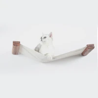 wall mounted cat hammock bed cat tree house tower toy climbing wall kitten bed lounge play house pet furniture