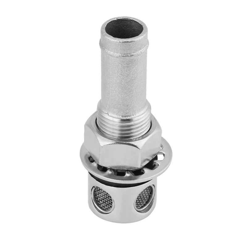 

Marine Boat Straight Fuel Gas Tank Vent With Mounting Gasket Hardware Fitting Durable Parts