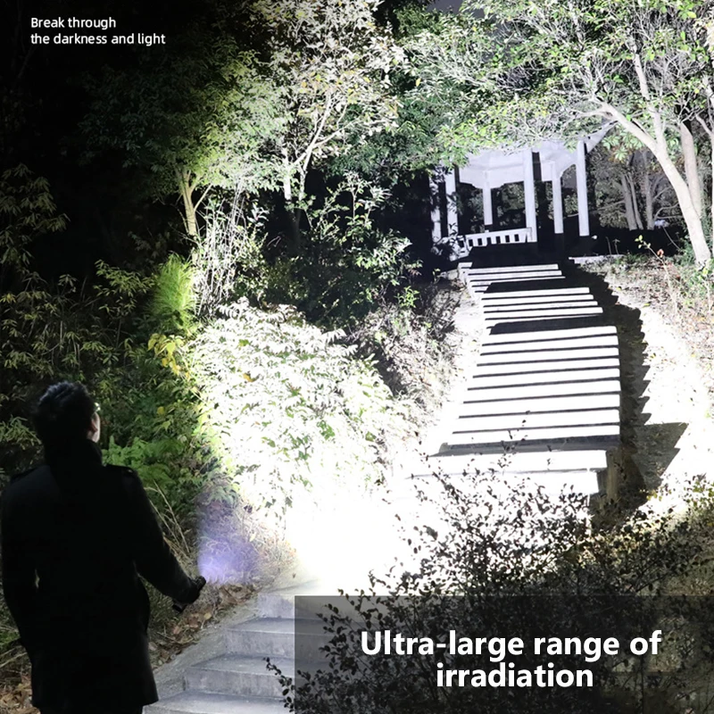 80000 люмен Новый XHP50 светодиодный вспышка светильник встроенный Батарея фонарь USB