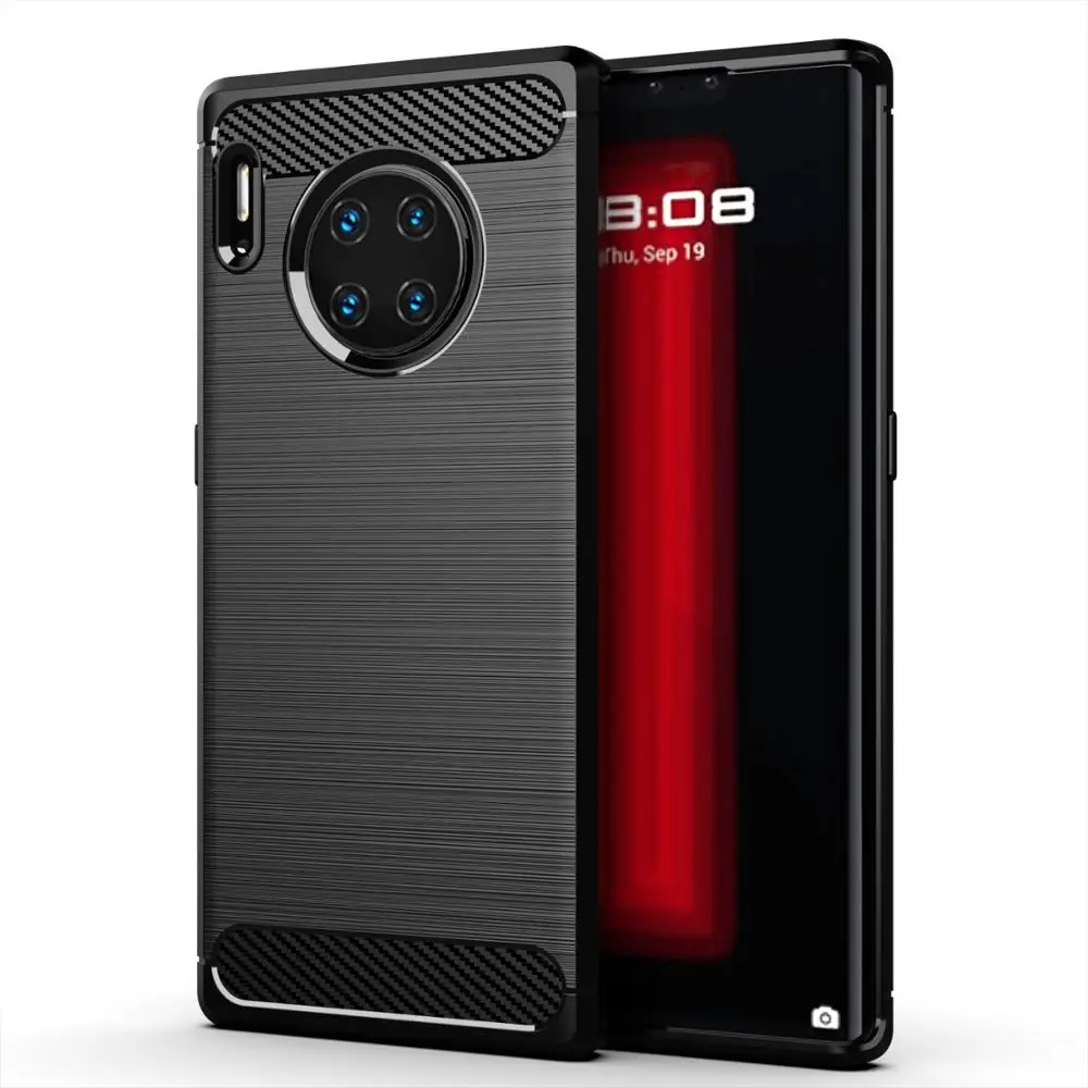 Матовый мягкий чехол из углеродного волокна для мобильного телефона Huawei Nova 5 5i Pro