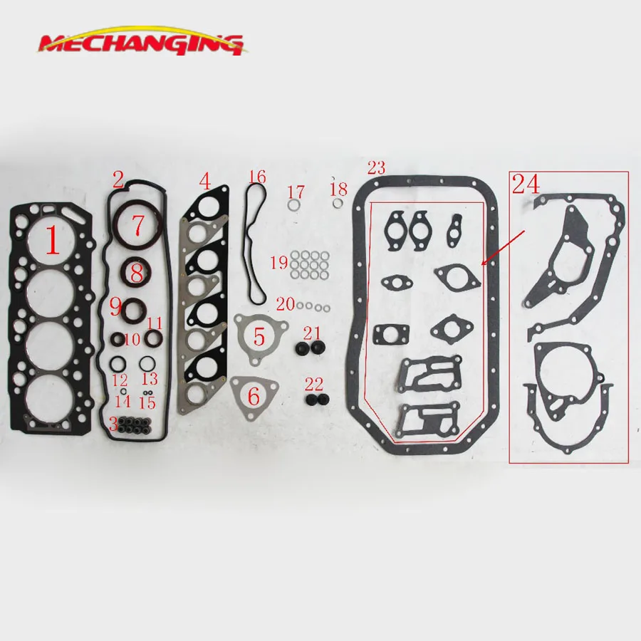 4D55 4D55T для MITSUBISHI L200 L300 D и RANGER Комплект прокладок головки комплекты восстановления