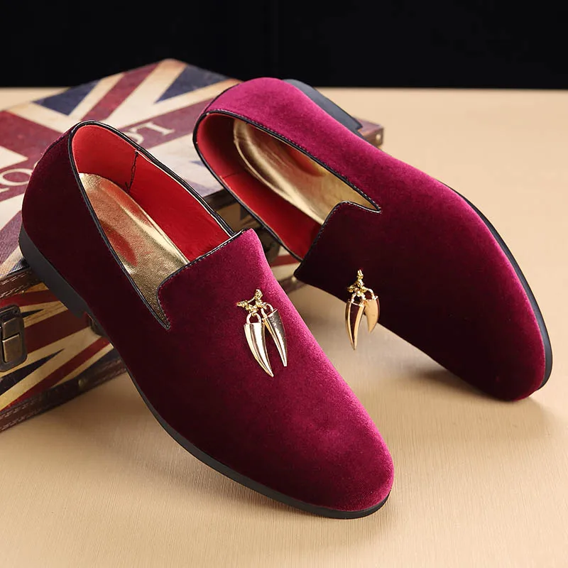 Мужские серповидные замшевые туфли на плоской подошве повседневные модельные