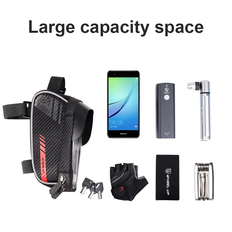 

Hot Sale Bike Bag Front Frame MTB Bicycle Bag Rainproof Touchscreen Top Tube 6-7.2 inch Phone Holder Case Cycling Accessories