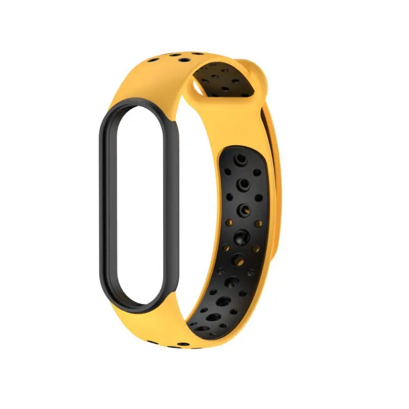 5tpu wristband dual color breathable strap wearable devices smart electronics smart accessories suitable for xiaomi mi band free global shipping