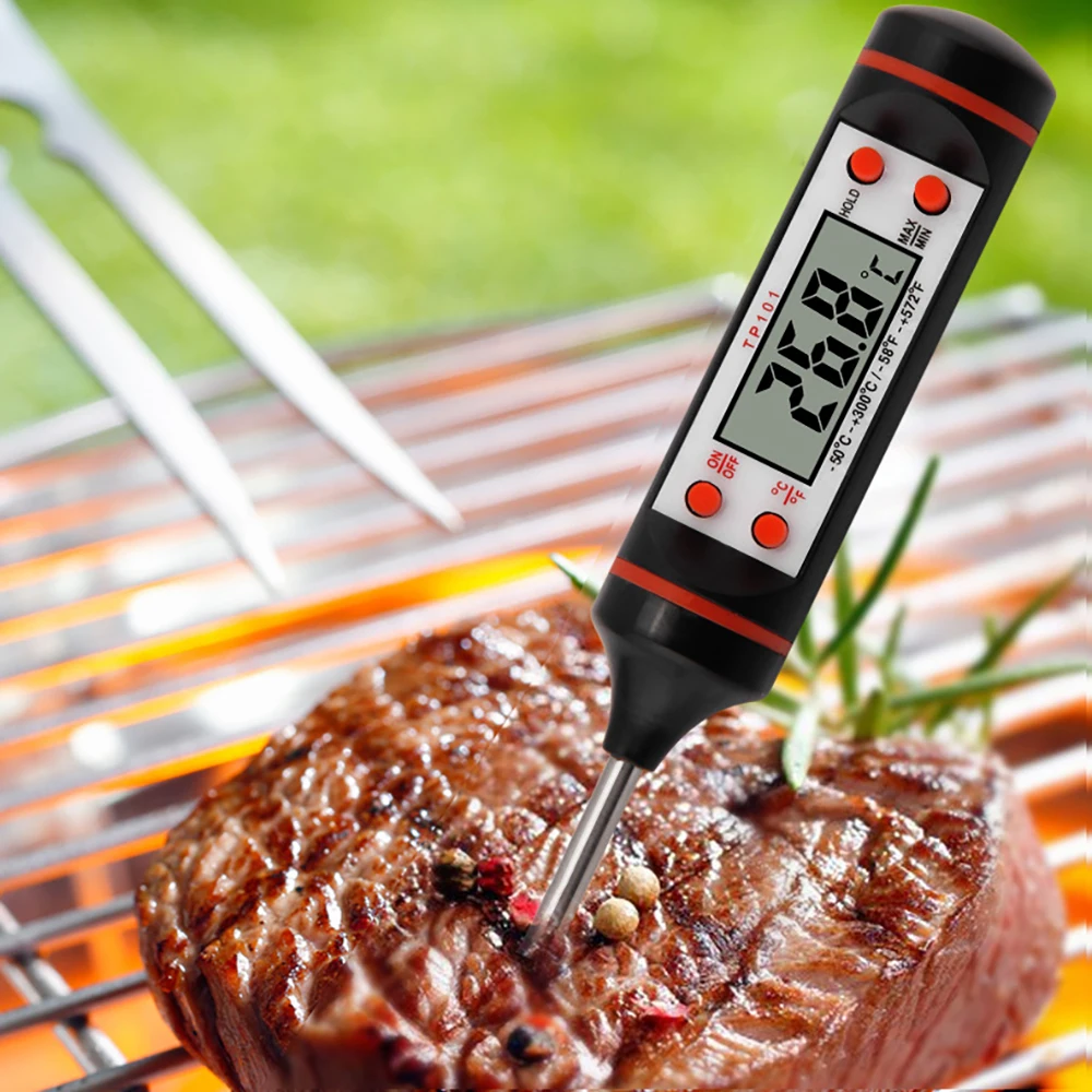 

New Hot Sale Meat Thermometer Kitchen Digital Cooking Water Milk Food Probe Electronic BBQ Cooking Tools Temperature Gauge Tool