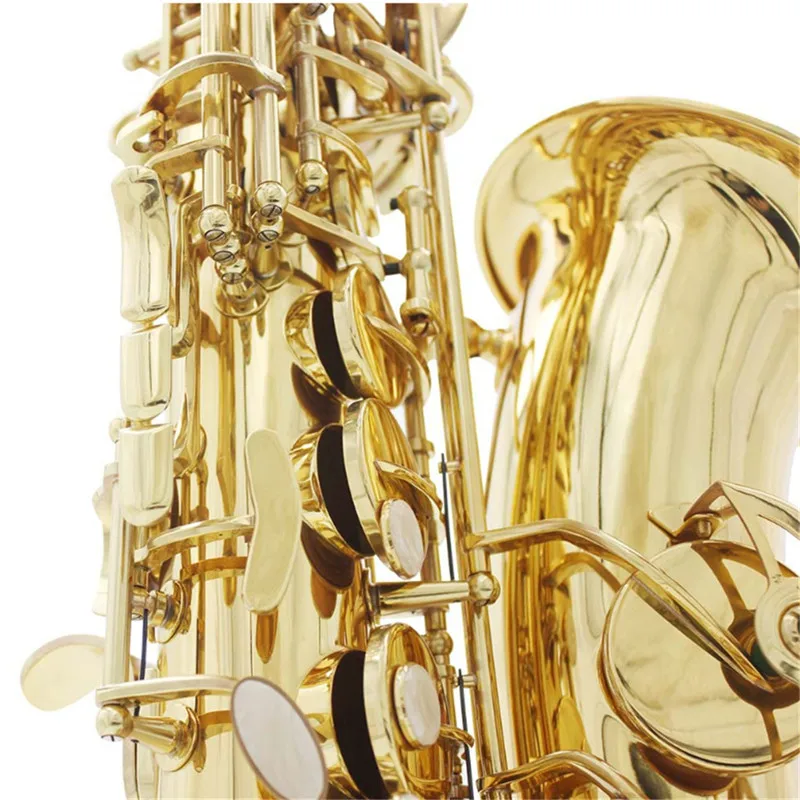 Альт-саксофон высокого качества Sax глянцевый латунный гравировка Eb E-Flat