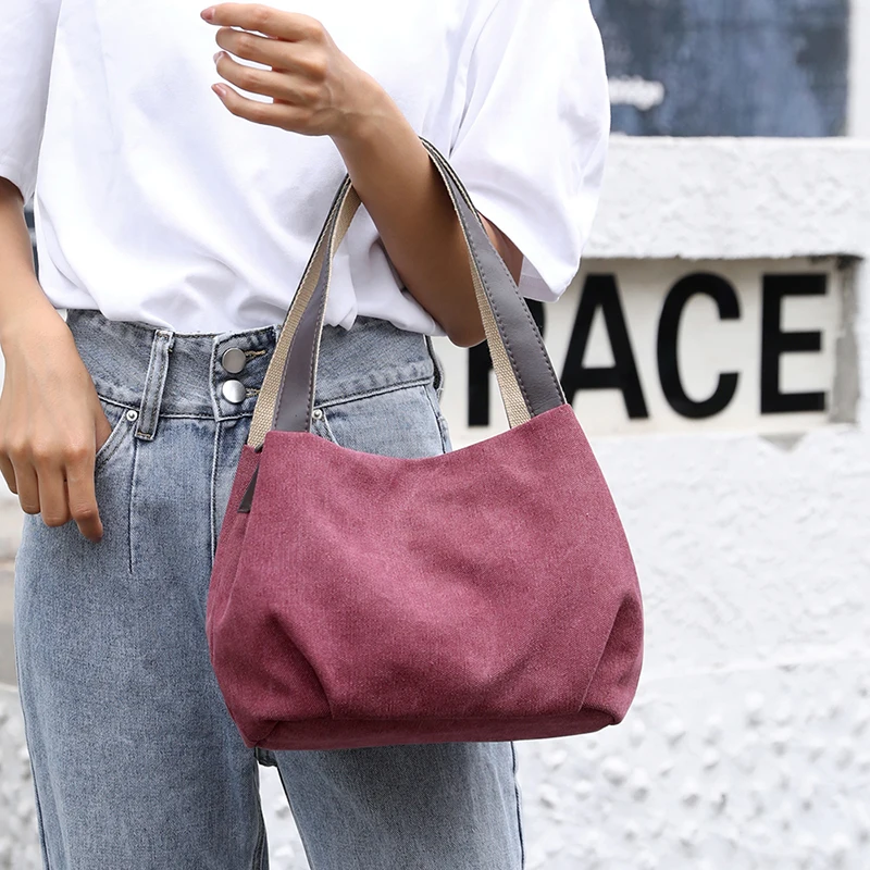 

Ladies casual handbag Large capacity canvas tote Crossbody bags for women shoulder bag Solid and practical Hand bag sac a main