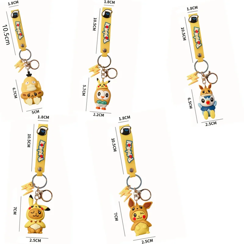 

Pokémon Pikachu Cute Cartoon Doll 16-17.5cm Model Anime Characters Children's Toys Pendants Accessories for Children