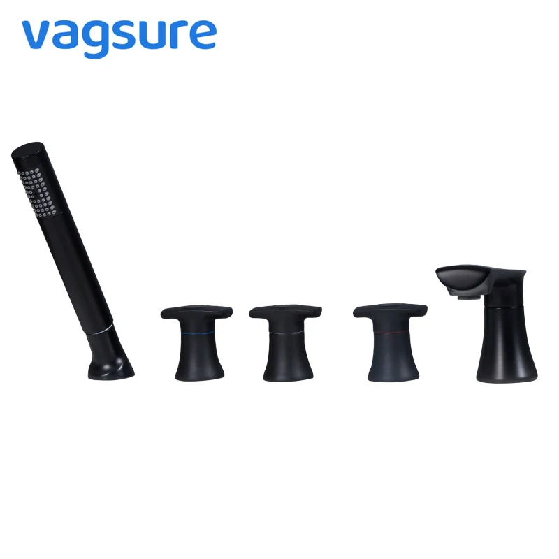 Двухсторонний латунный смеситель Водопад для ванны набор смешивания горячей и