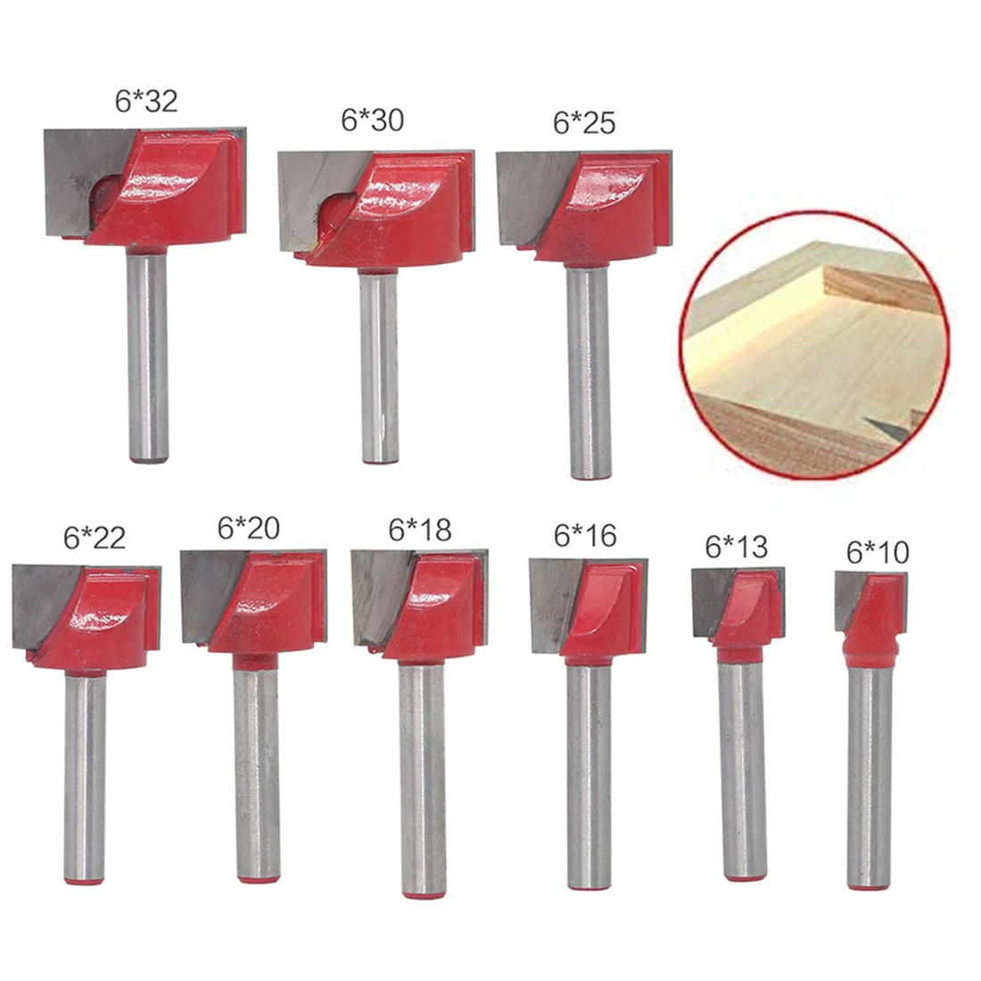 Деревообрабатывающий Фрезерный резак 6 мм V Bit 1PCS Деревообрабатывающие