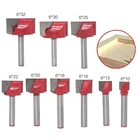 Деревообрабатывающий Фрезерный резак, 6 мм, V Bit-1PCS, Деревообрабатывающие инструменты с ЧПУ, твердосплавная концевая фреза, Вольфрамовая сталь, 3D сверлильный станок, нож