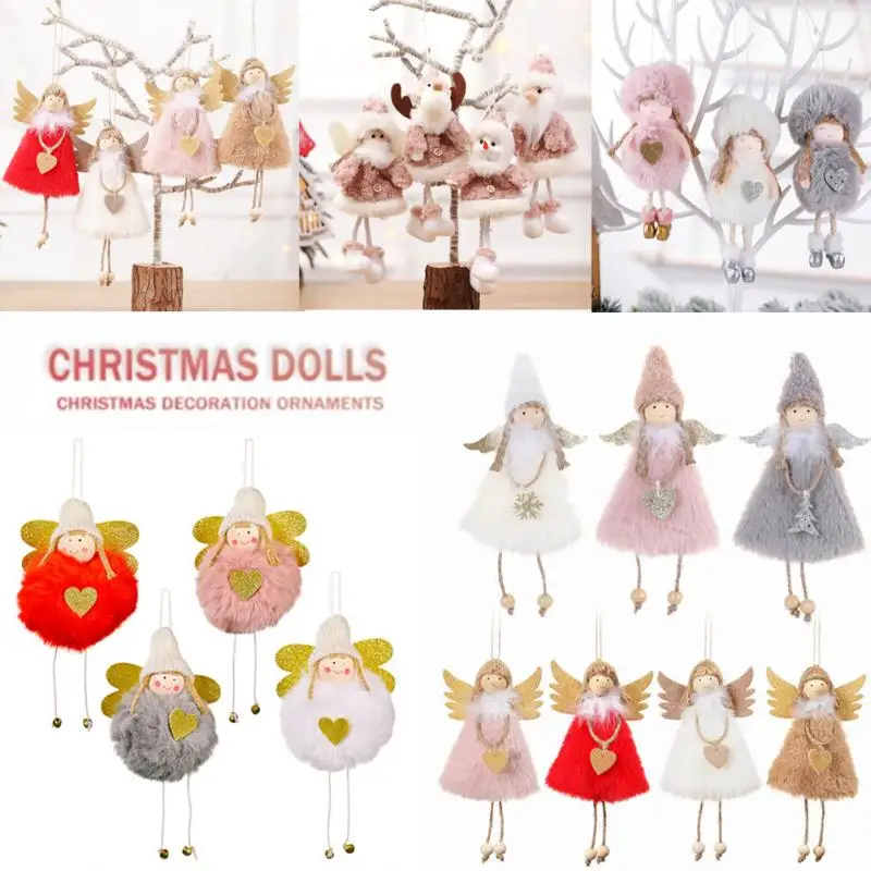

Christmas Angel Pendants Christmas Tree Decorations DIY Hanging Crafts New Year 2022 Xmas Gifts Navidad Christmas Ornaments 2021