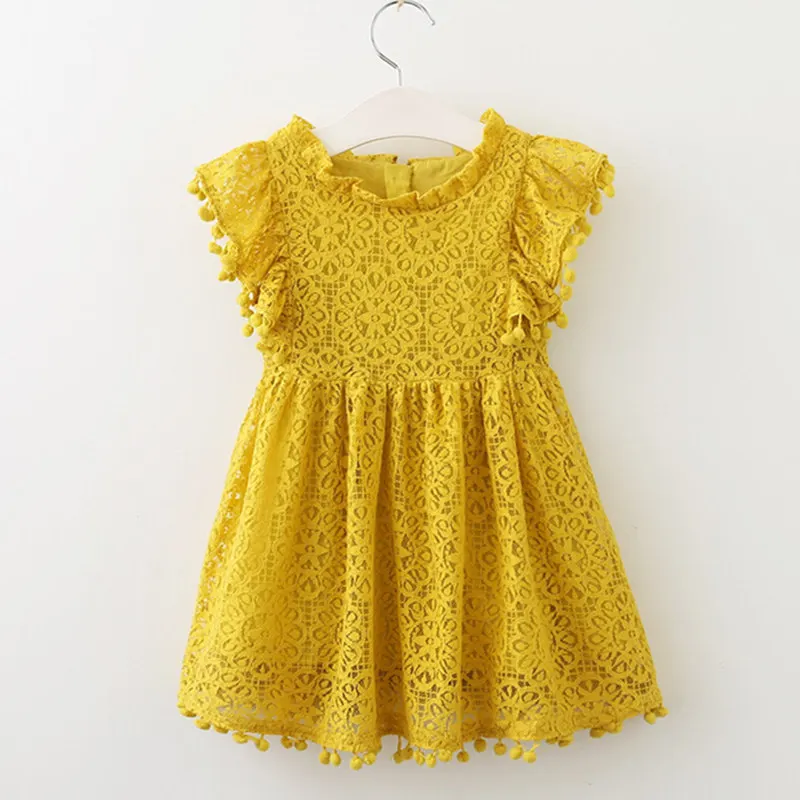 Girls Dress 2018 New Summer Brand Clothes Lace And Ball Design Baby Party For 3-7 Years | Детская одежда и обувь