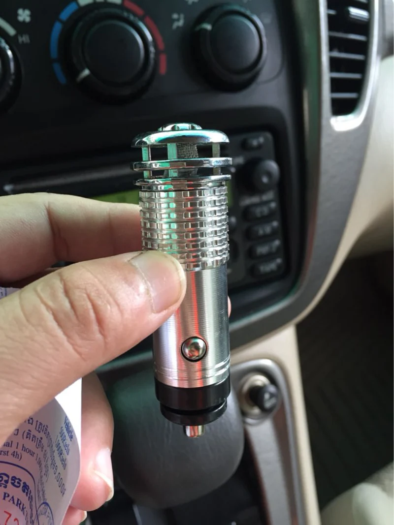 Автомобильный Воздухоочистители анион кислородный бар 12V сигареты светильник