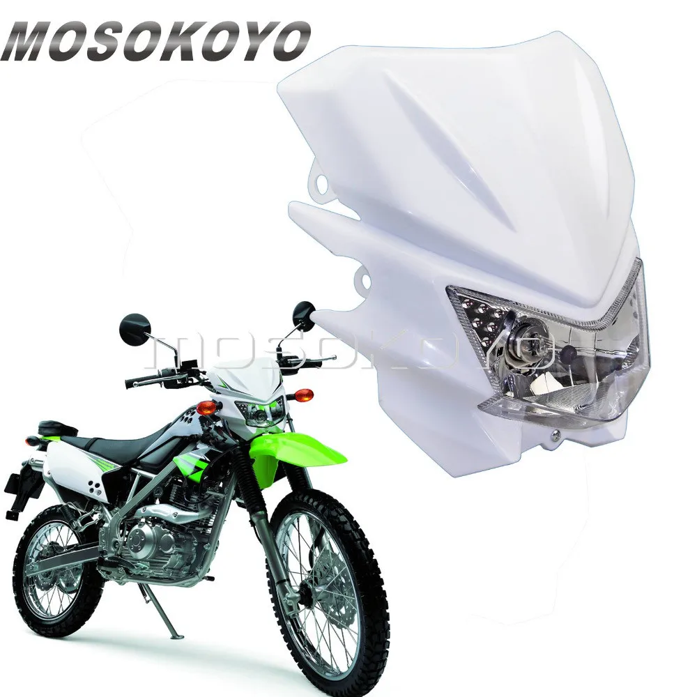 Для KLX 150 KX 450R Dirt Racing Bike фара для мотокросса 12 В 35 Вт велосипеда белая| |