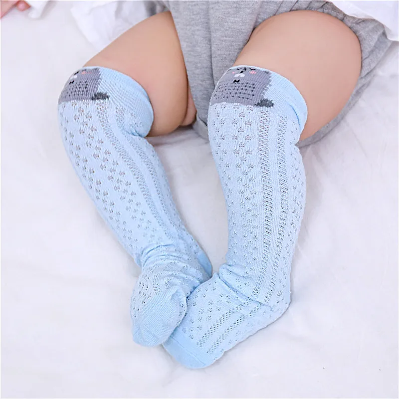 Детские носки хлопковые Модные дышащие длинные сетчатые для мальчиков и девочек