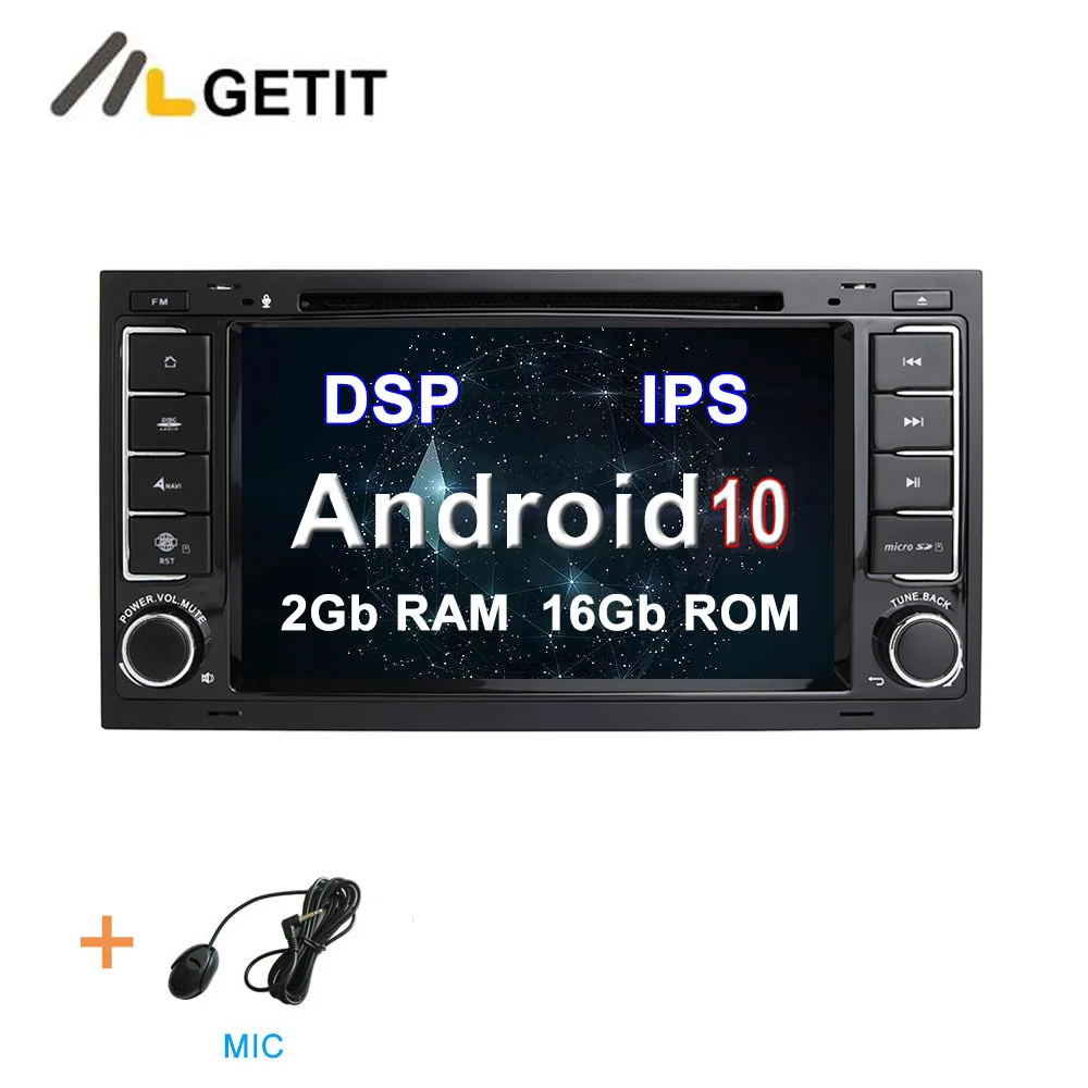 DSP 2G-ROM 16G-RAM Rom DSP ips Android 10 Автомобильный DVD стерео плеер для Volkswagen VW Touareg T5 мультиван транспортер с радио WiFi BT gps - Цвет: DSP 2G-ROM 16G-RAM