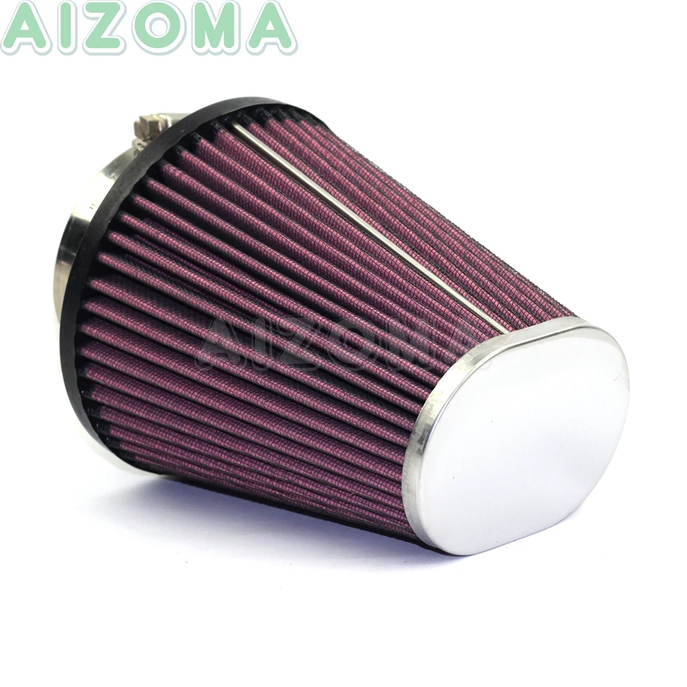 Красный Моющийся воздушный фильтр с высоким потоком для Harley Softail Touring Road King Street Glide
