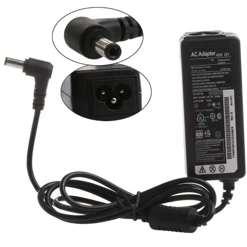

5.5*2.5mm 20V 2A 40W Laptop Adapter AC Power Supply Charger for Lenovo New M17F