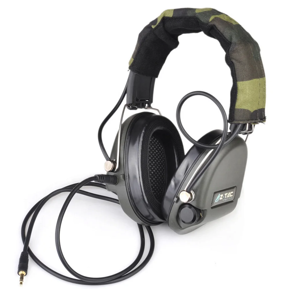 Z-Tactical Sordin тактические гарнитуры VER кожаный головной убор стиль Избавьтесь 3,5 мм разъем для наушников кабель IPSC Z TAC Z037
