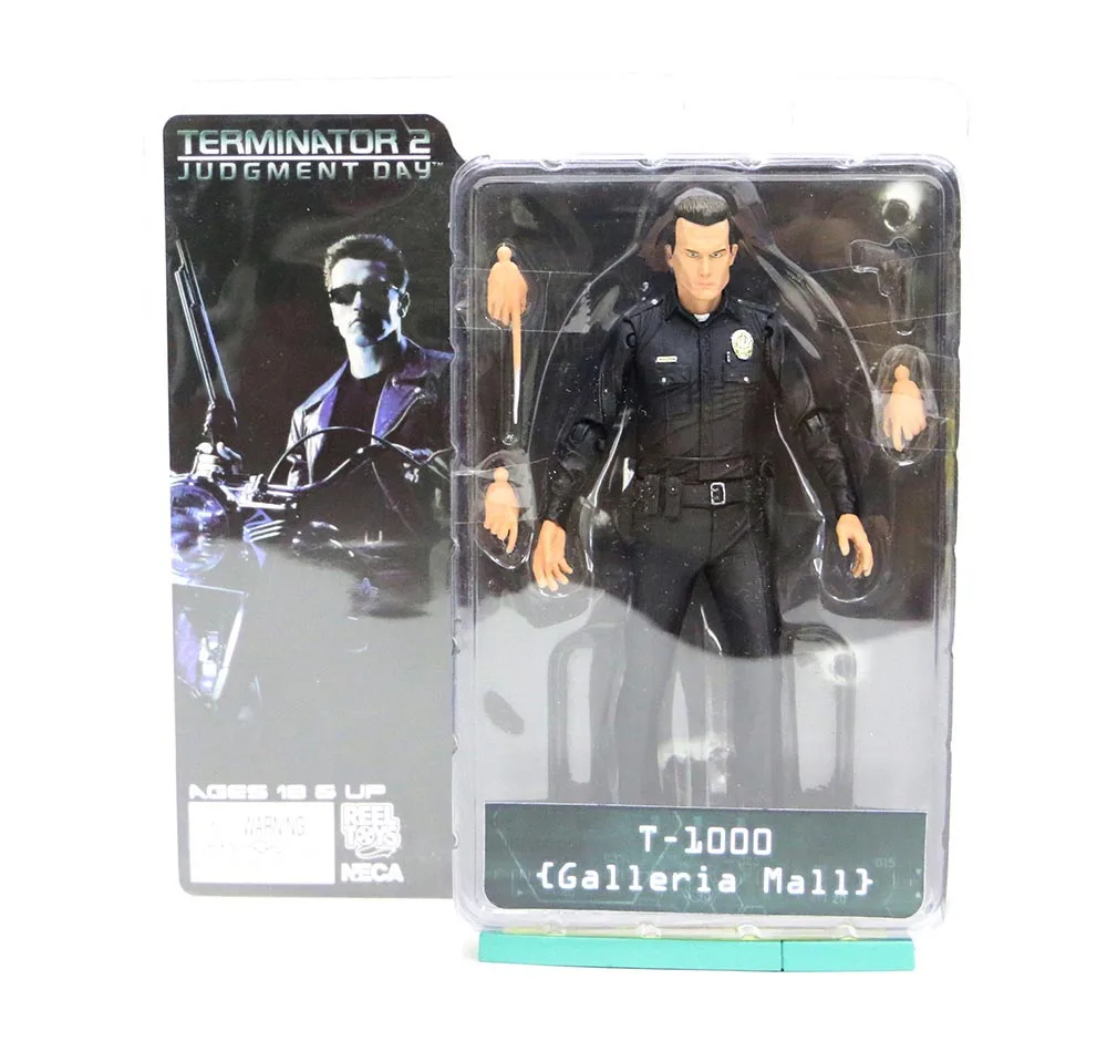F With box 7 типов 18 см NECA Терминатор 2 фигурки T-800 T-1000 ПВХ фигурка модель игрушка; подарок - Цвет: F With box