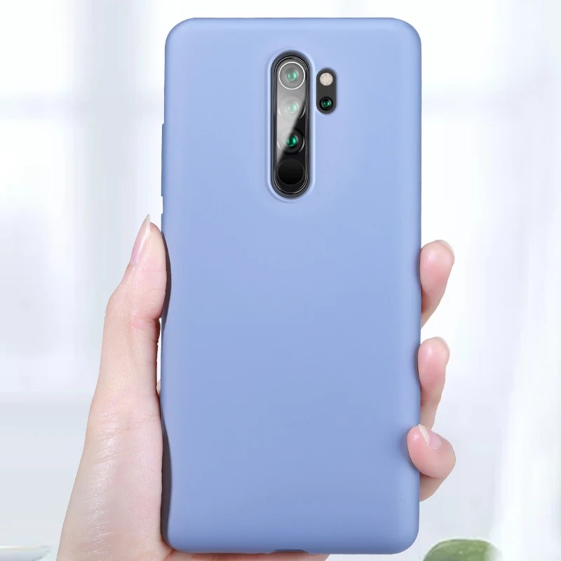 Чехол для Xiaomi Redmi Note 8 Pro жидкий силиконовый резиновый мягкий чехол Note8 чехлы