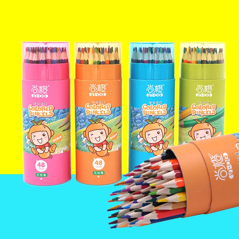 

12 Color Pencil 48 Color Oily Crayon Student Kindergarten Painting 24 Color 36 Color Children's Colored Pencil